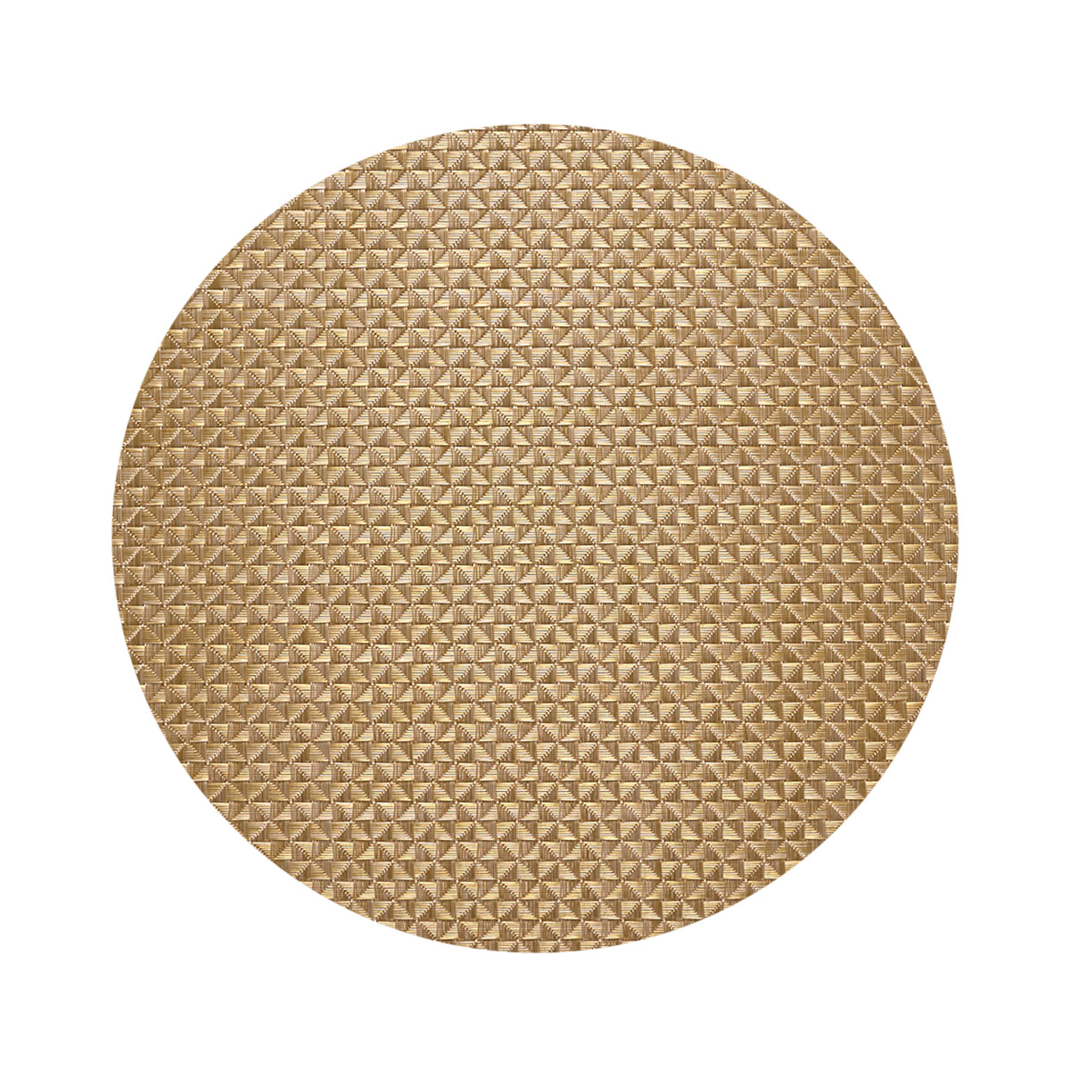 Round Placemats in Muted Metallic Gold