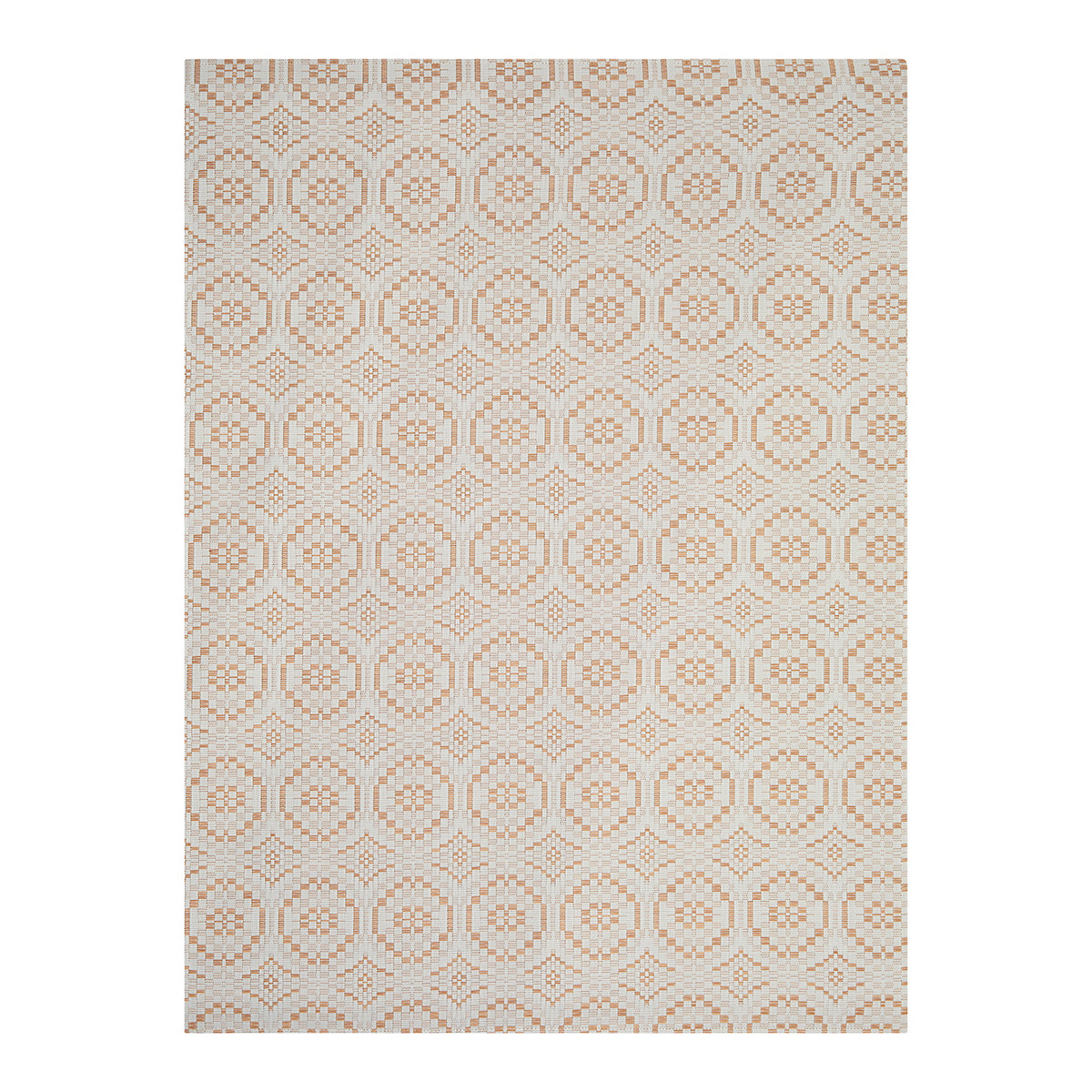 Butterscotch Woven Floor Mat in Light Neutral Base with Light Warm Tan Accent