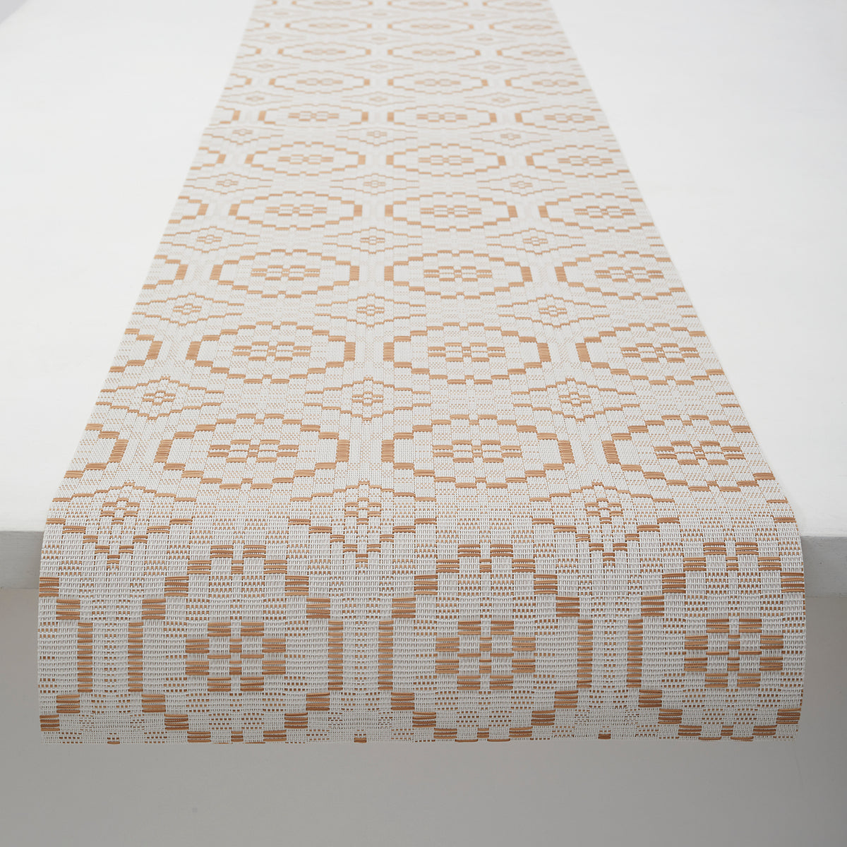 Overshot Table Runners - Butterscotch With Prop