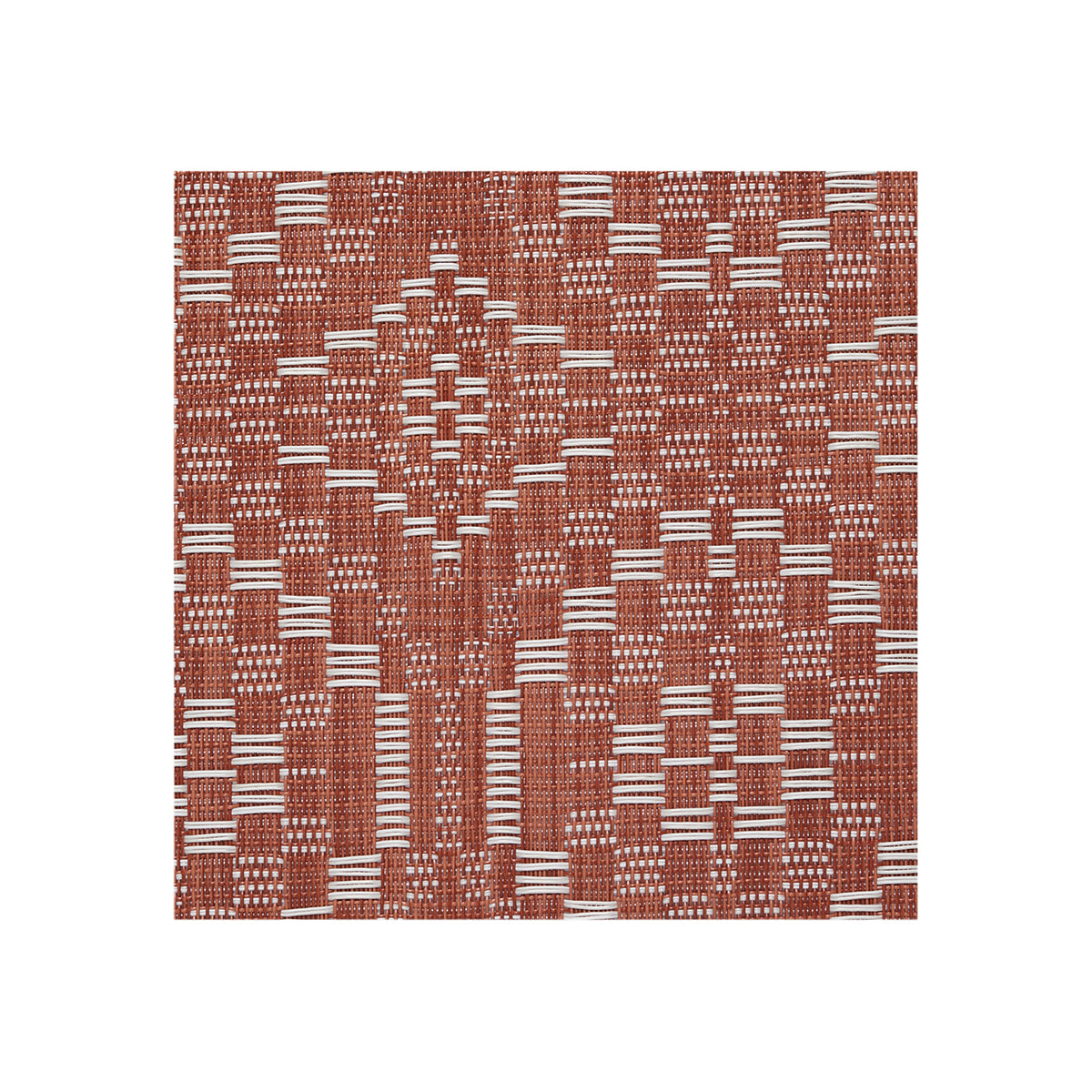 Detail image of Chilewich woven material showcasing texture, color, and pattern of the terrastrand yarn weave.
