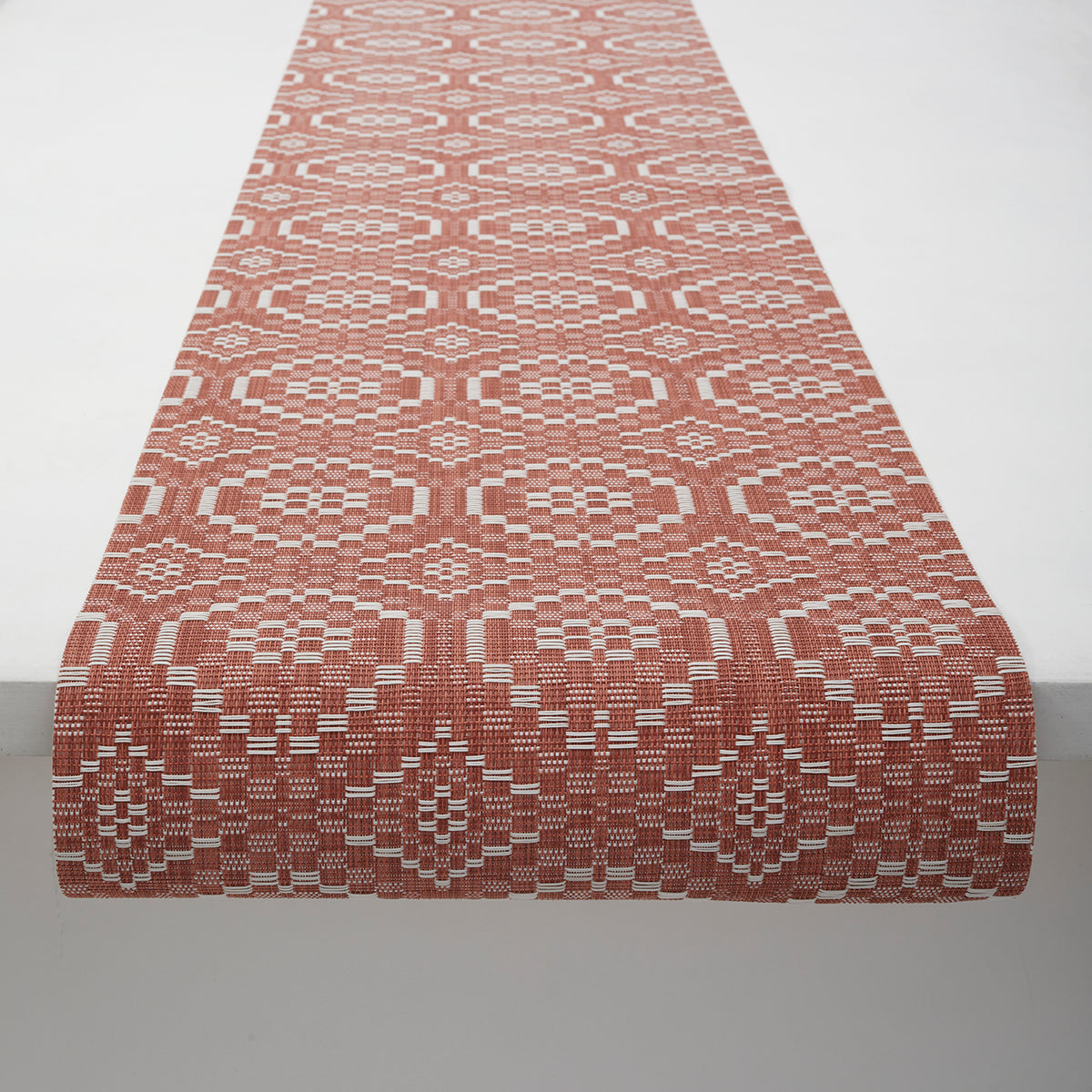 Overshot Table Runners - Paprika With Prop