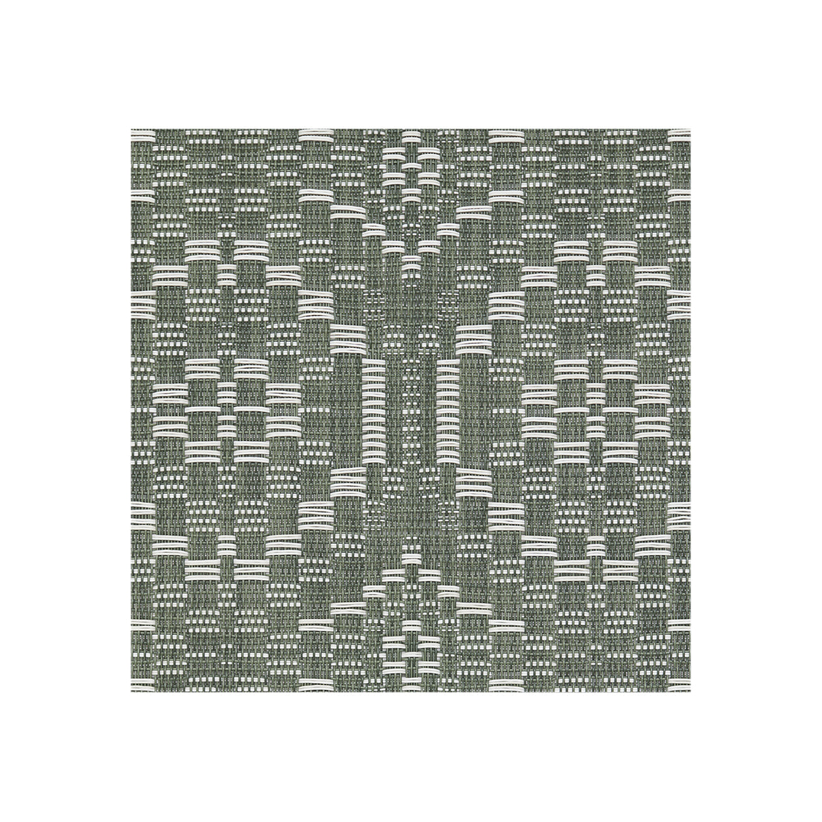 Detail image of Chilewich woven material showcasing texture, color, and pattern of the terrastrand yarn weave.