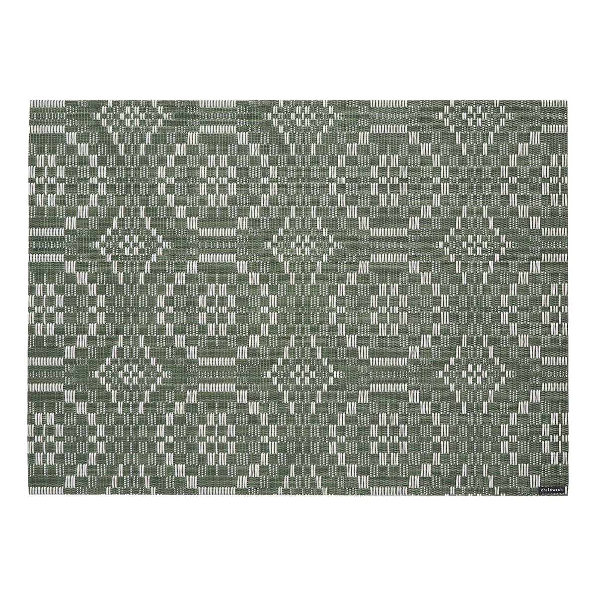 Chilewich woven placemat with subtle texture and contemporary design, ideal for dining and tabletop decor.