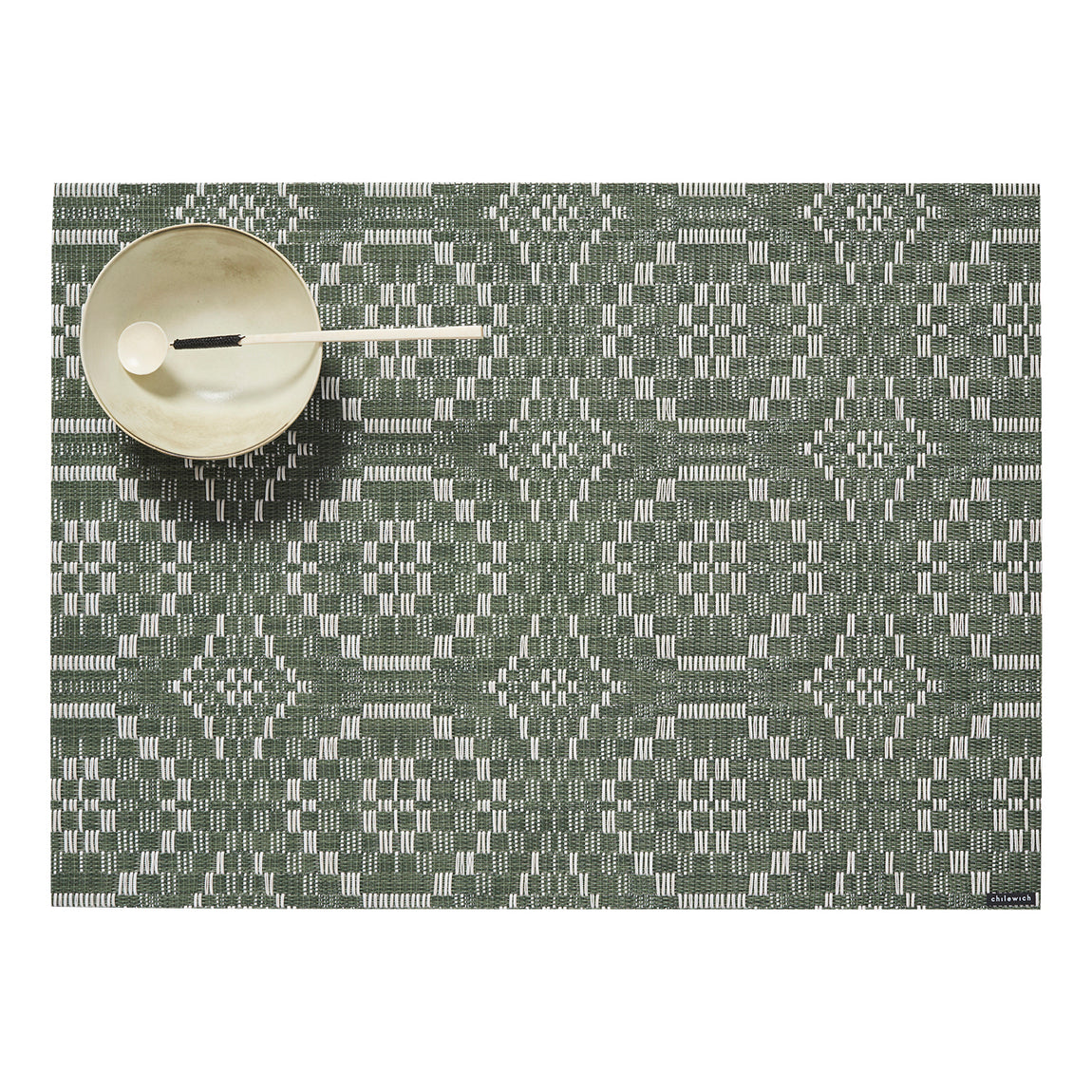 Overshot Placemats - Thyme View 1