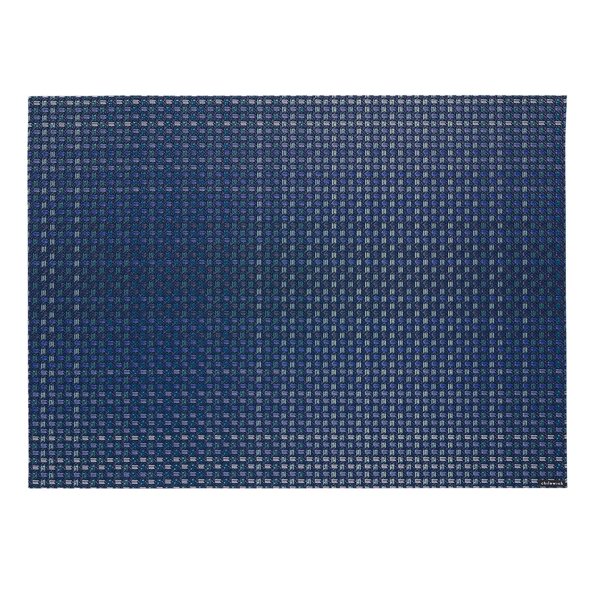 Ocean Placemats in Muted Midtone Blue Green Base with White, Lavender and Cool Green Accents