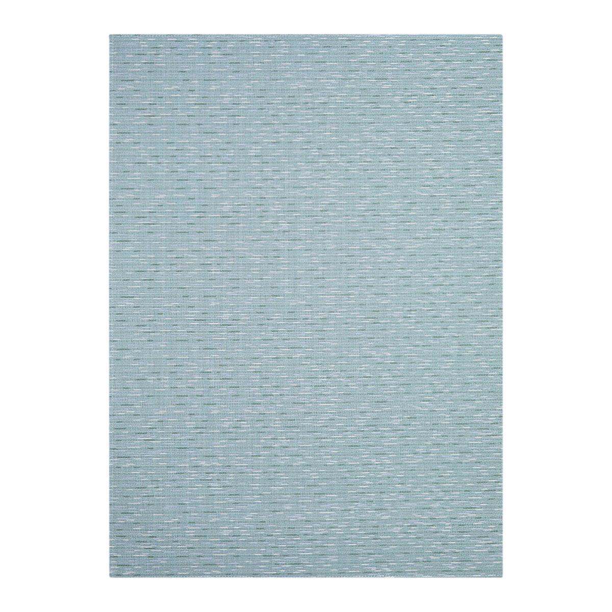 Mint Woven Floor Mat in Muted Midtone Blue Green Base with White, Lavender and Cool Green Accents