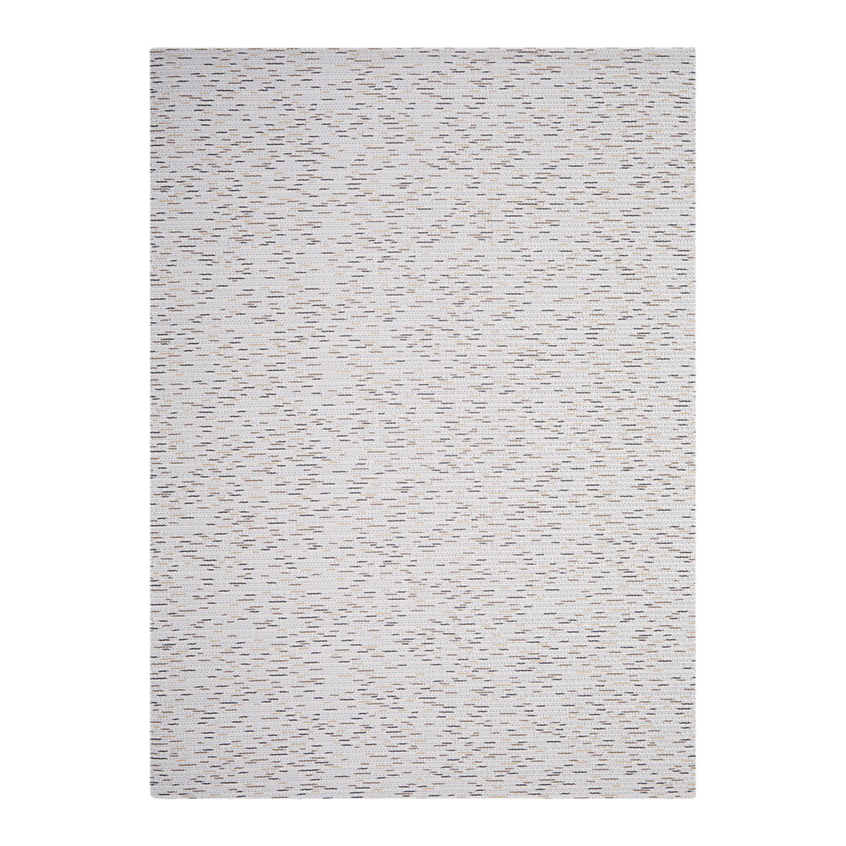 Sesame Woven Floor Mat in Light Neutral Beige Base with a Mix of Warm Brown and Beige Accents