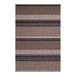 Chilewich striped woven mat with textured terrastrand yarn surface, featuring modern linear design and durable finish.