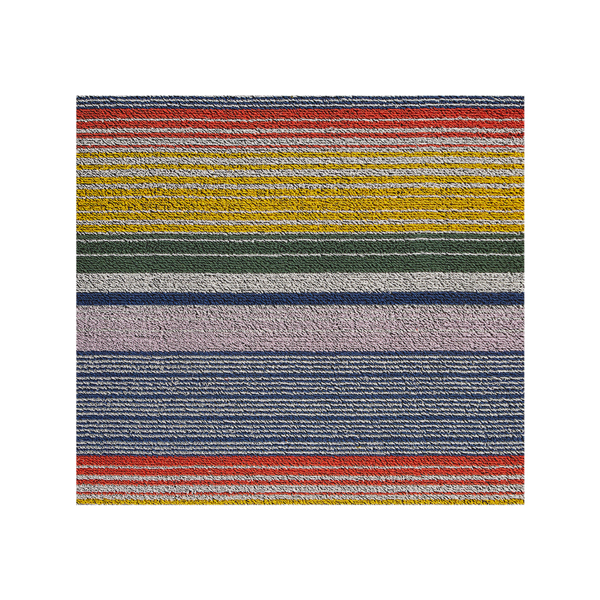 Multi Shag Mat in Mix of Red, Yellow, Green, Blue and Lavender