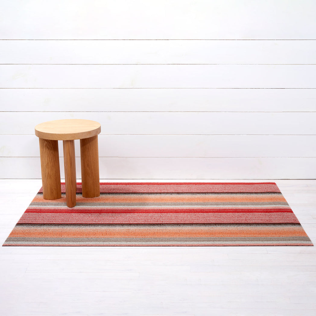 Pop Stripe Shag Mats - Paprika Big Mat