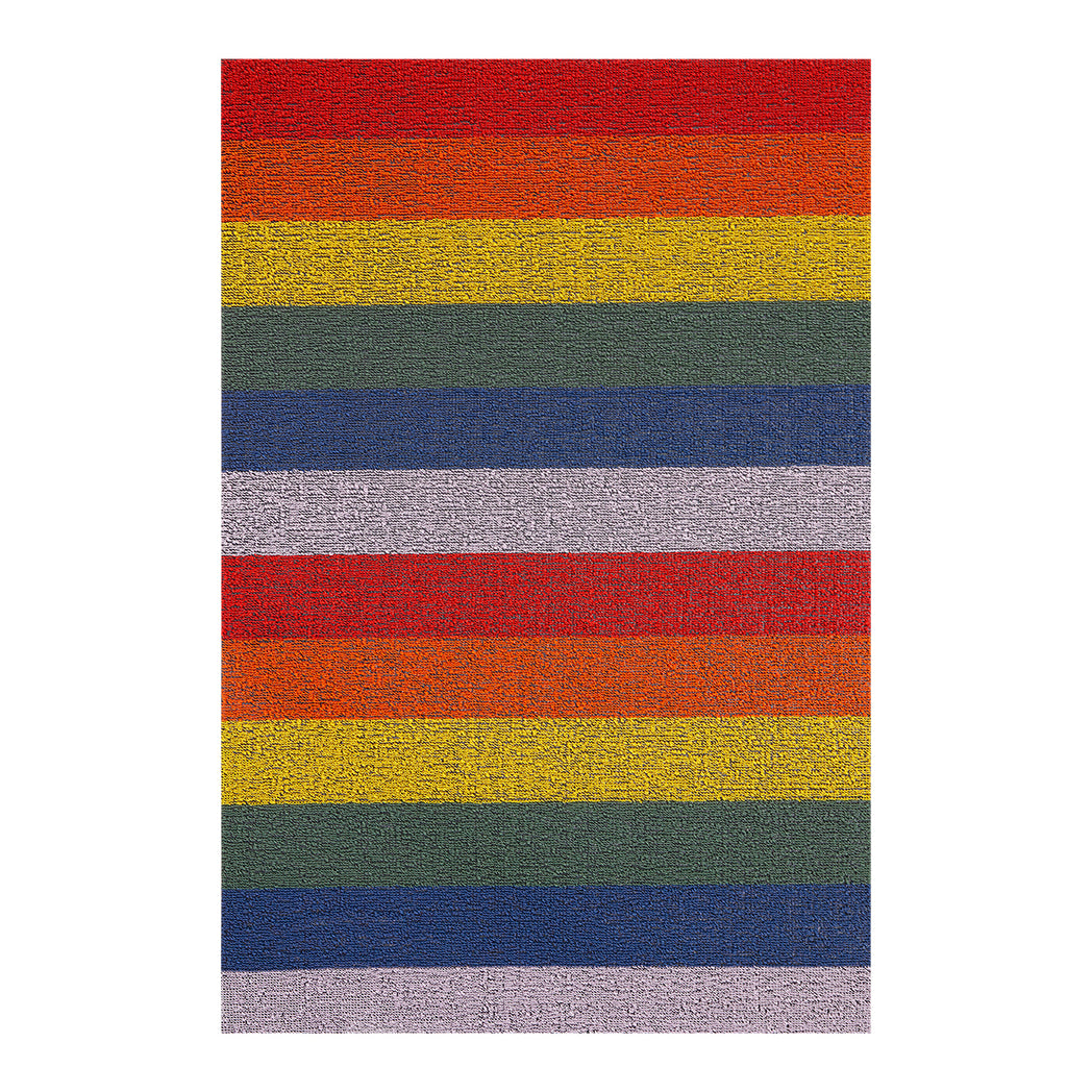 Rectangle Shag Mats in Mix of Red, Orange, Yellow, Green, Blue and Lavender