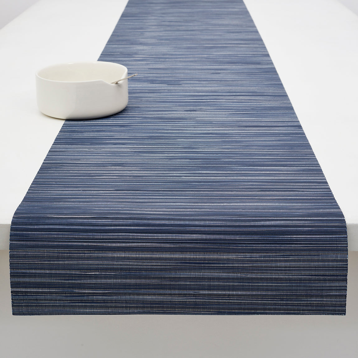 Rib Weave Table Runners - Indigo View 1