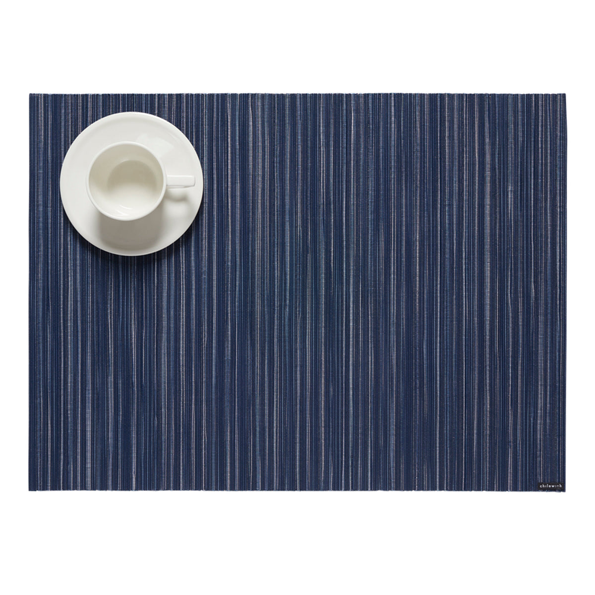Rib Weave Placemats - Indigo With Prop