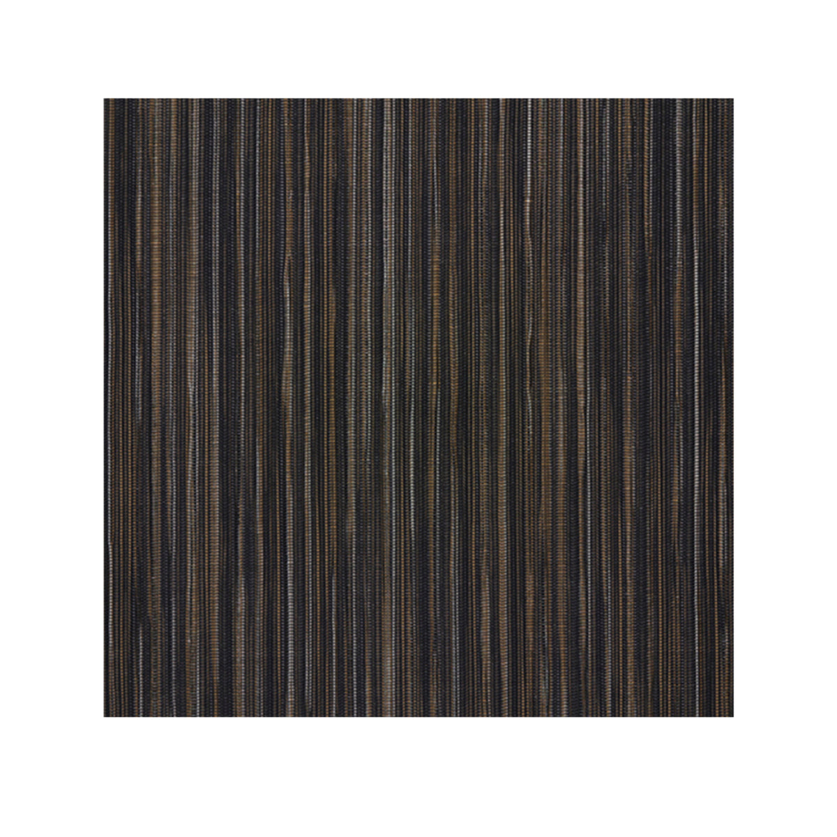 Tiger Eye Woven Floor Mat in Black with Warm Tan Accents