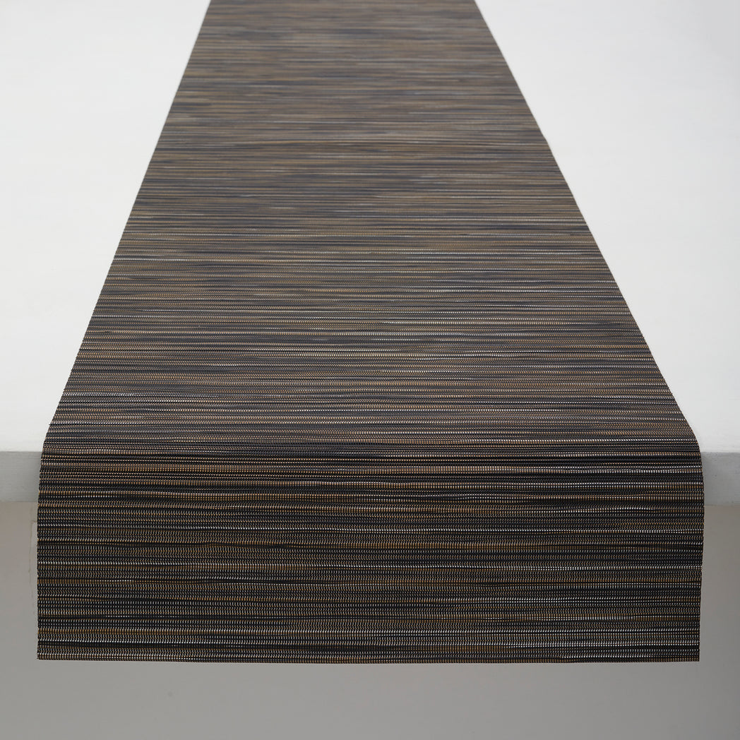 Detail image of Chilewich woven material showcasing texture, color, and pattern of the terrastrand yarn weave.