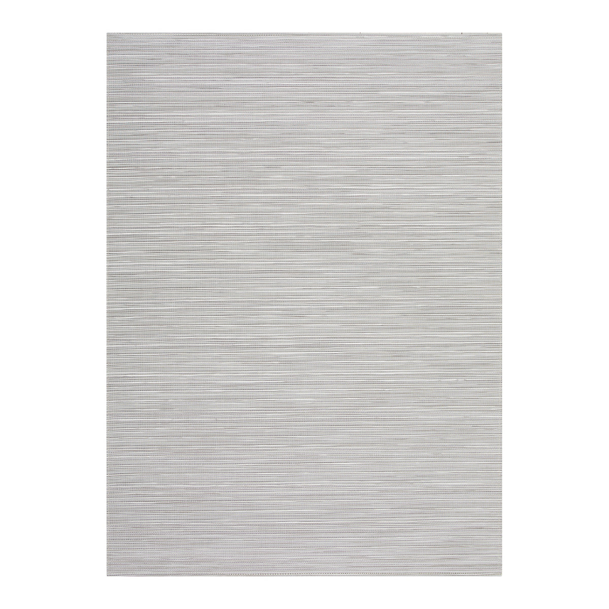 Birch Woven Floor Mat in Light Greige With Metallic White