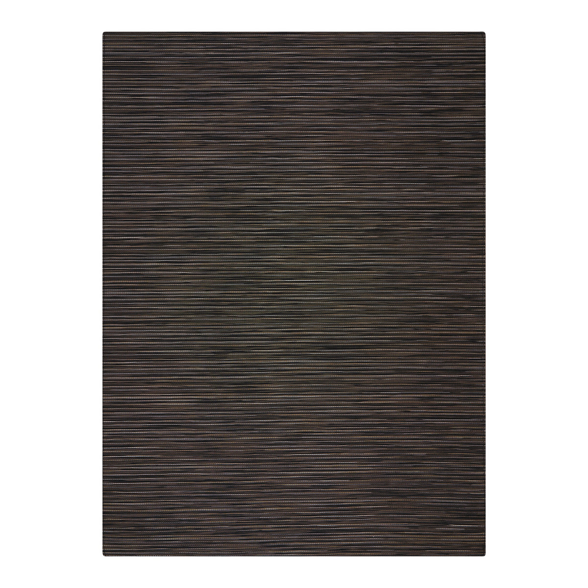 Tiger Eye Woven Floor Mat in Black with Warm Tan Accents