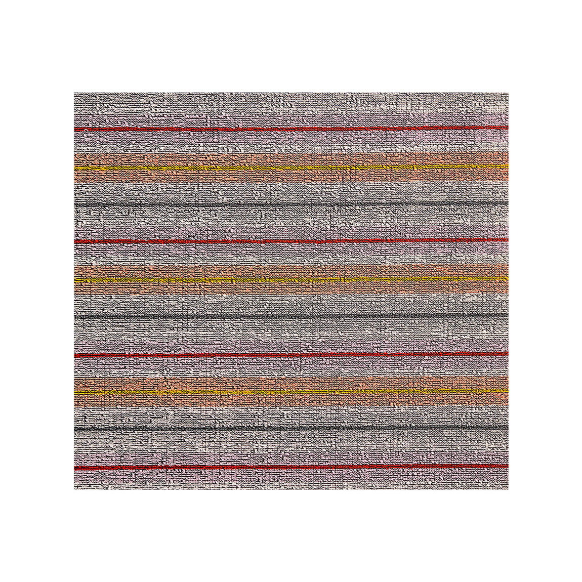 Ribbon Stripe Shag Mat Samples - Bon Bon View 1