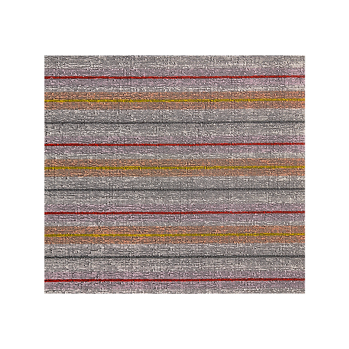 Bon Bon Shag Mat in Mix of Lavender, Warm Pink, Cool Grey and White