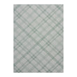 Abalone Woven Floor Mat in Muted Light Blue Green with White