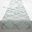 14'' x 72'' Table Runners in Muted Light Blue Green Base with Light Neutral Beige