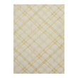 Wheat Woven Floor Mat in Mustard with White