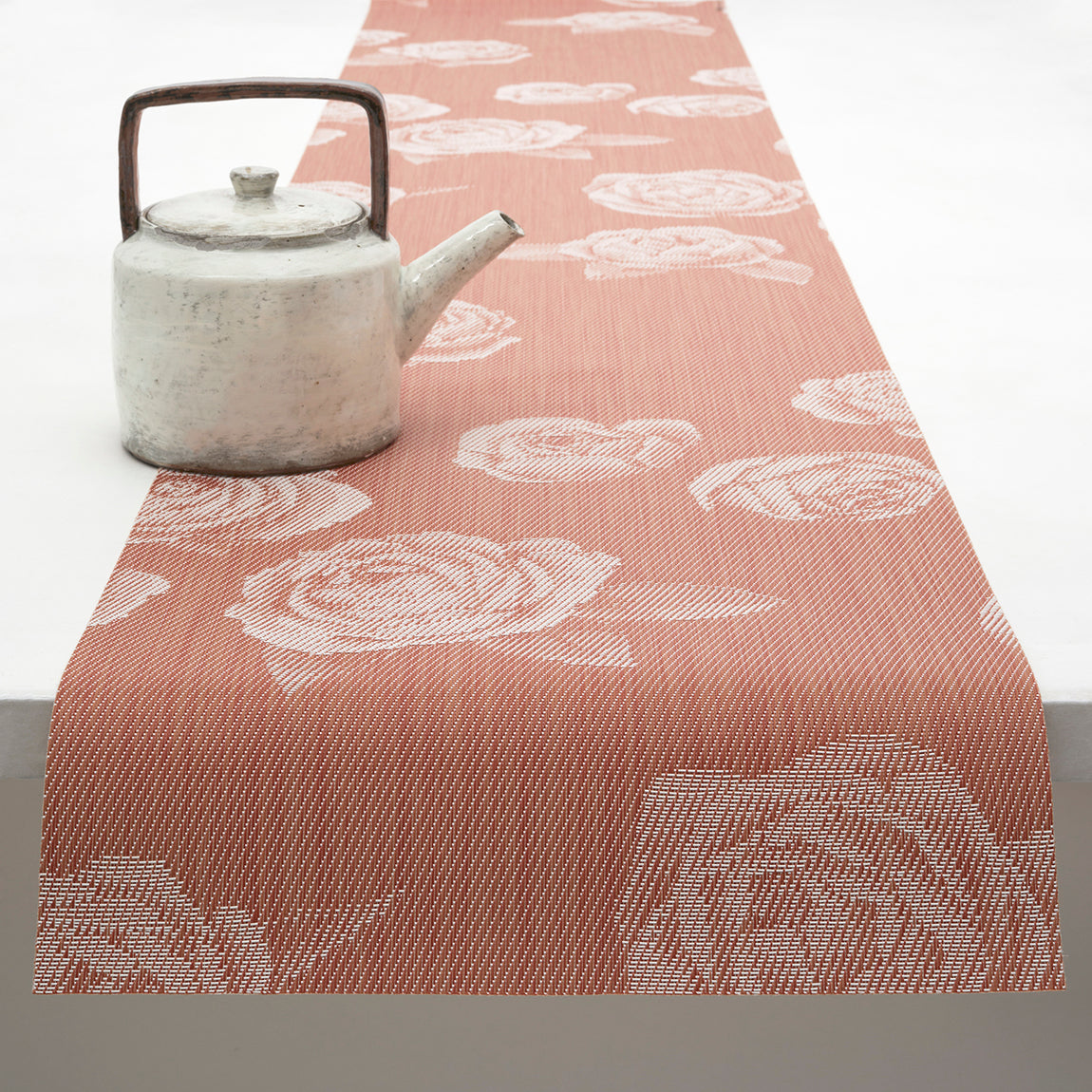 Rosette Table Runners - Burnt Coral View 1