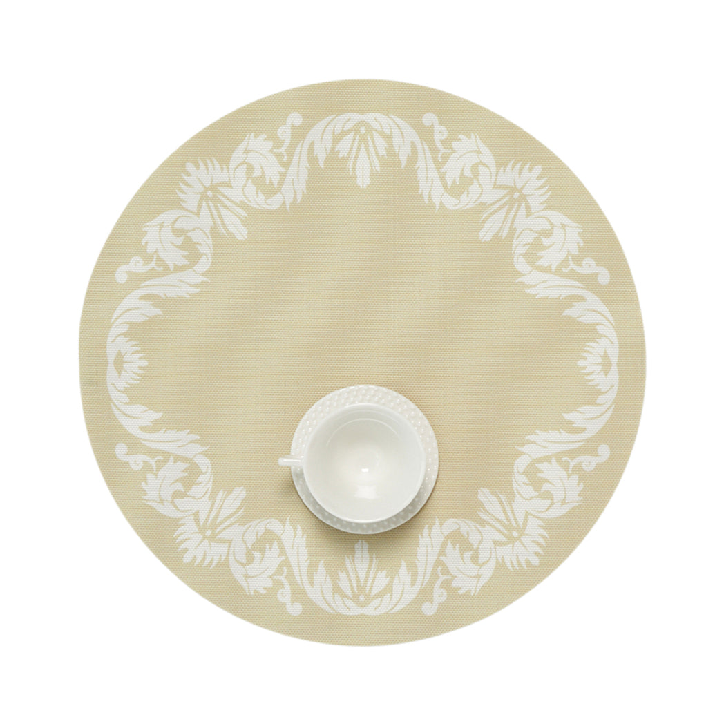 Wheat Placemats in Mustard with White