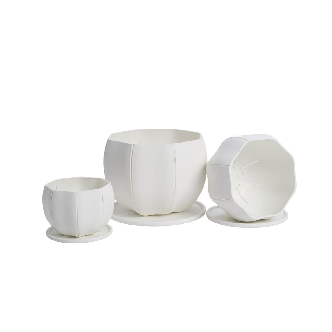 Hachiman Sen Pot Planters - White