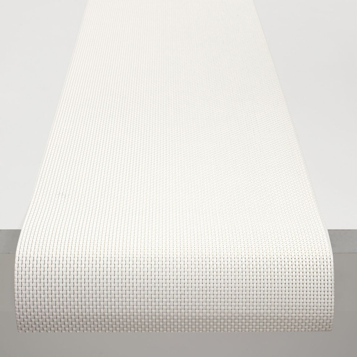 Basketweave Table Runners - White