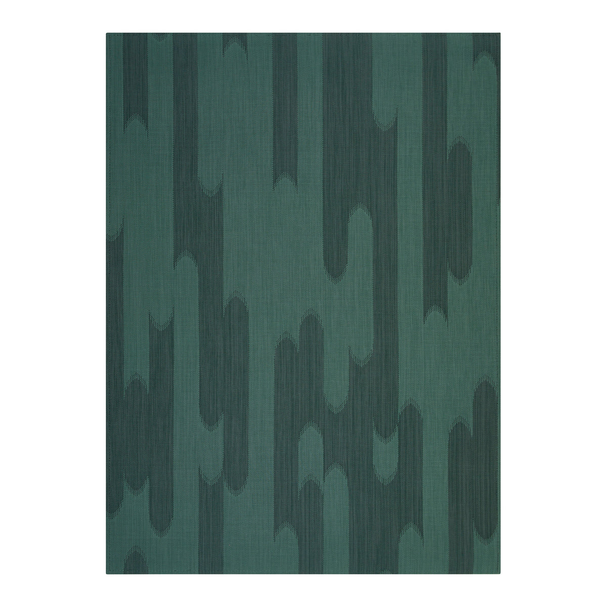 Kale Woven Floor Mat in Midtone Green with Dark Warm Grey