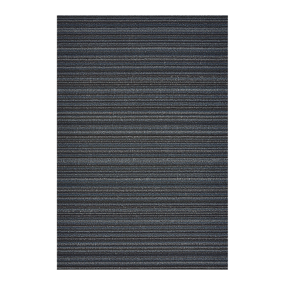 Rectangle Shag Mats in Mix Midtone Blues, Silver and Dark Grey Tones