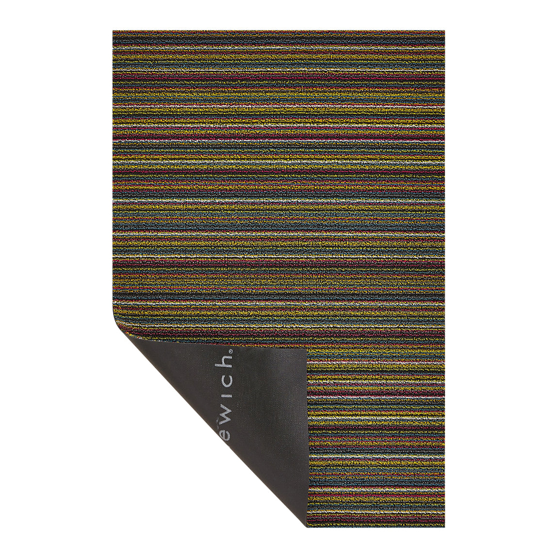 Skinny Stripe Shag Mats - Bright Multi