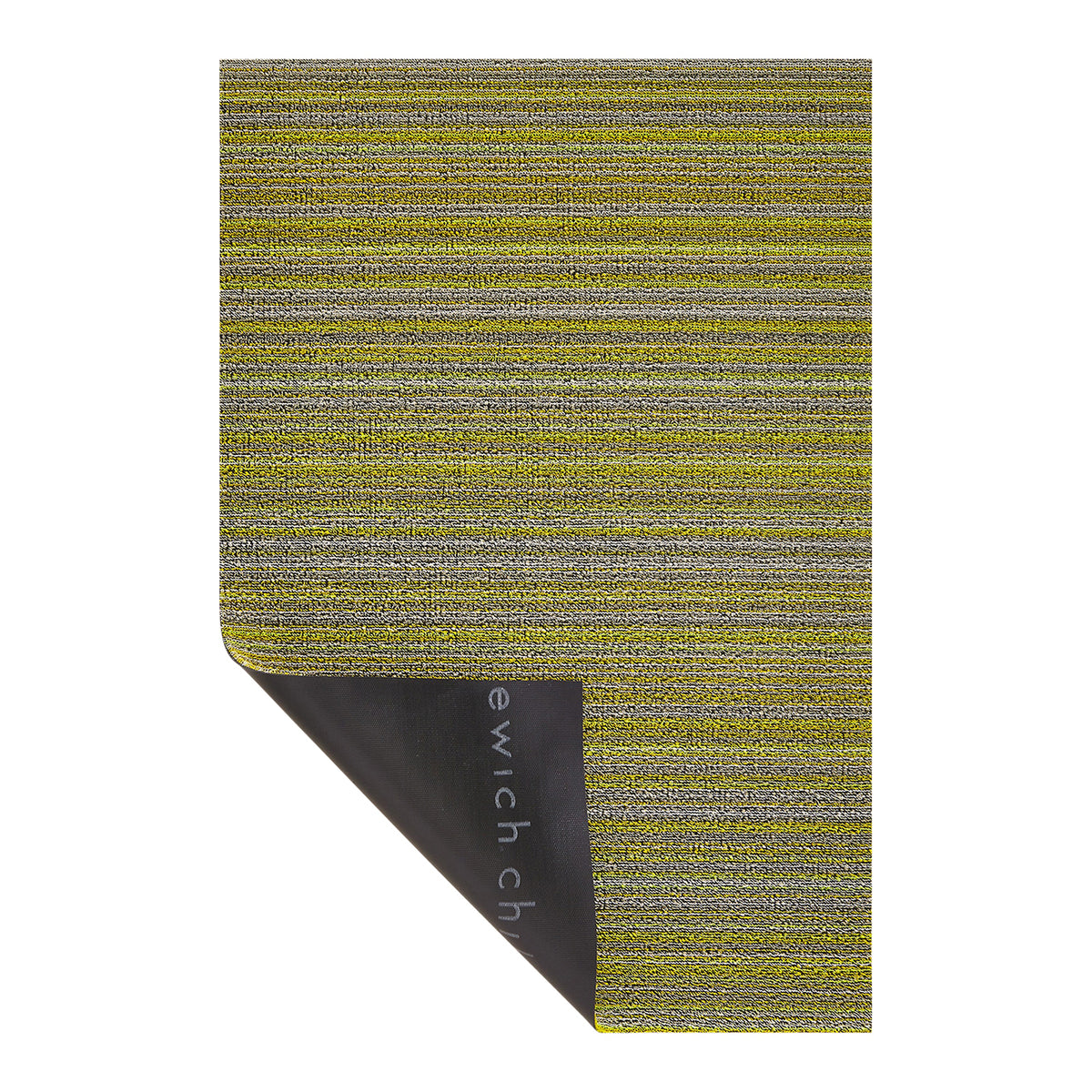 Skinny Stripe Shag Mats - Citron Corner