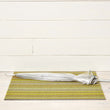 Skinny Stripe Shag Mats - Citron Doormat