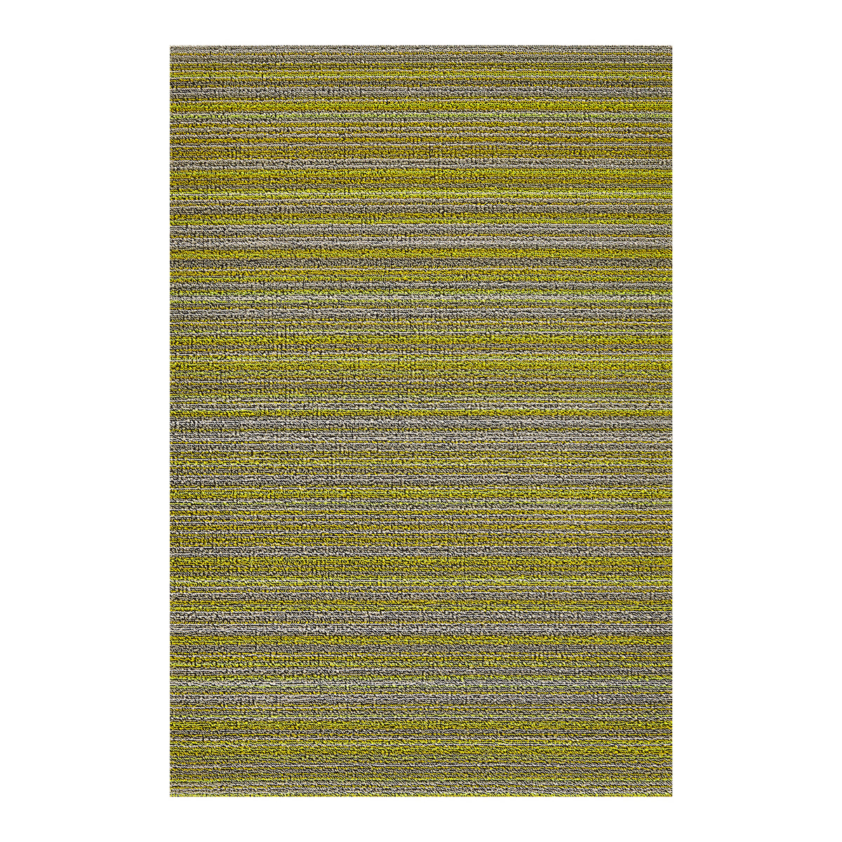 Rectangle Shag Mats in Mix of Vivid Yellow Greens, Muted Yellow Green and Grey 