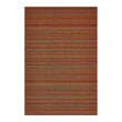 Rectangle Shag Mats in Mix of Vivid Orange and Silver Tones