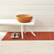 Skinny Stripe Shag Mats - Orange Runner