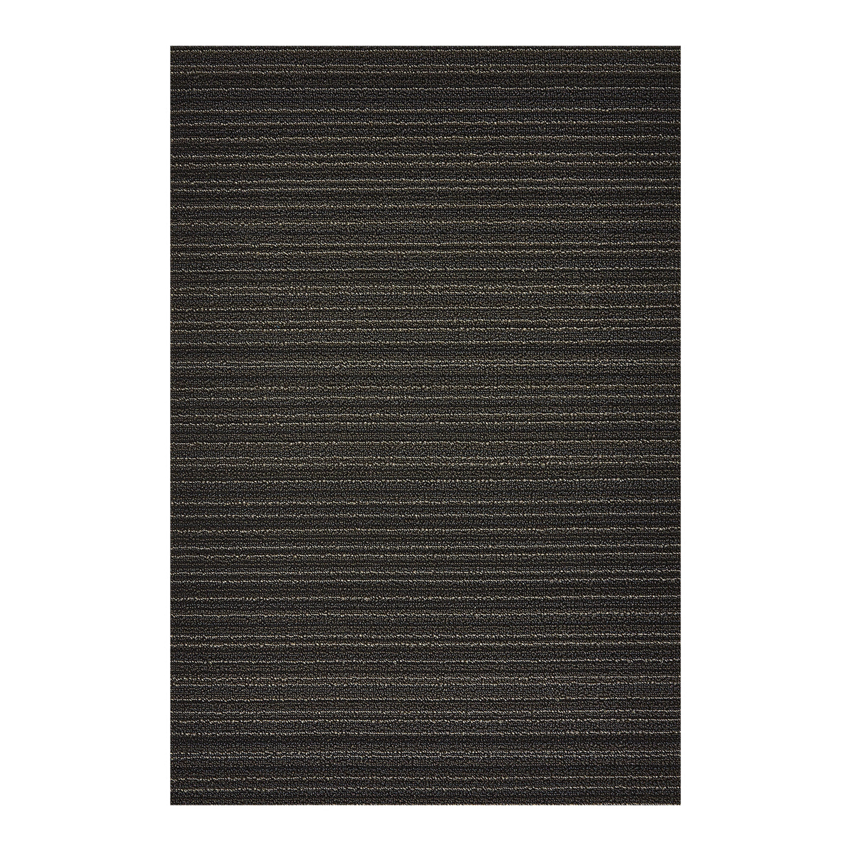 Rectangle Shag Mats in Mix of Black and Metallic Warm Grey Tones
