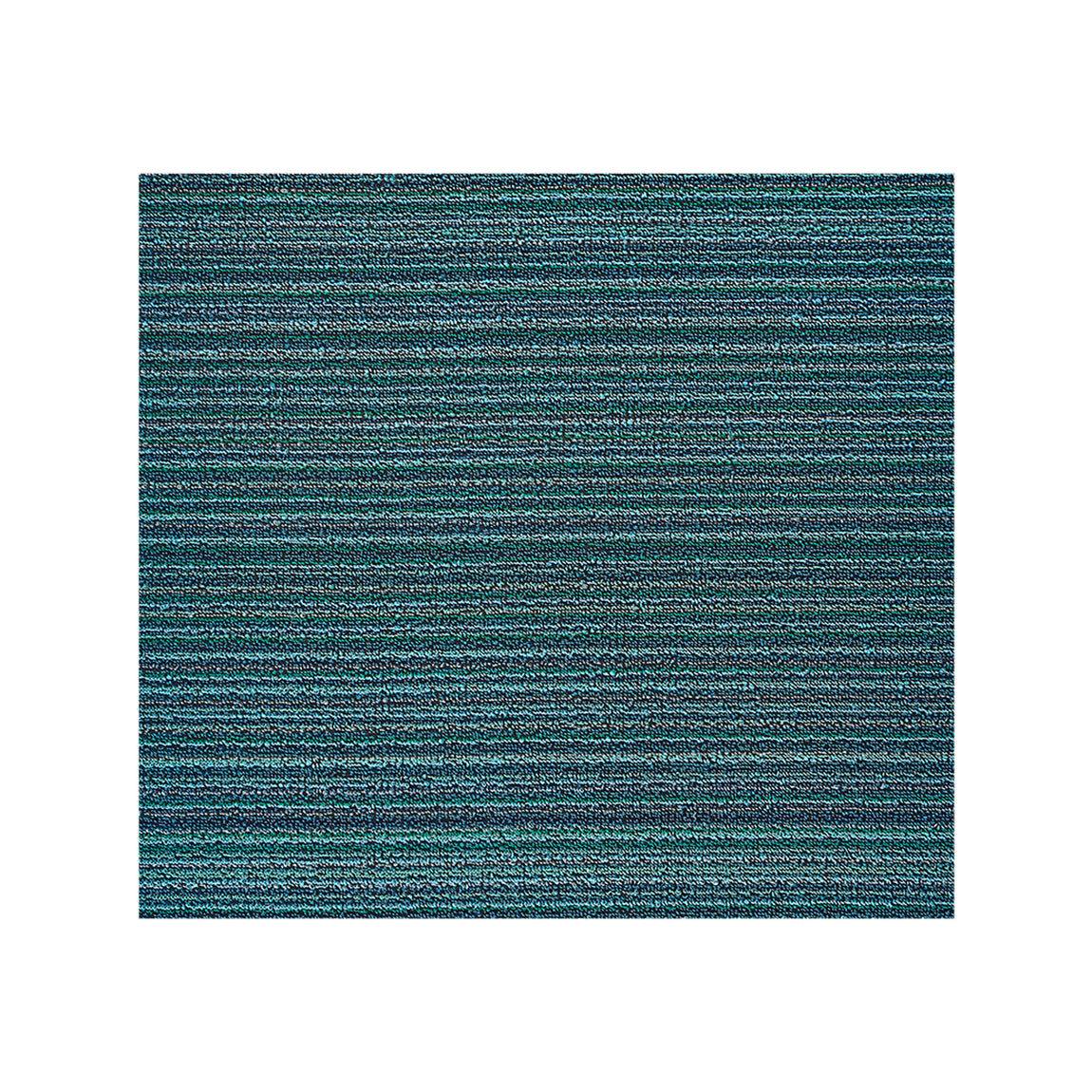 Skinny Stripe Shag Mat Samples - Turquoise View 1