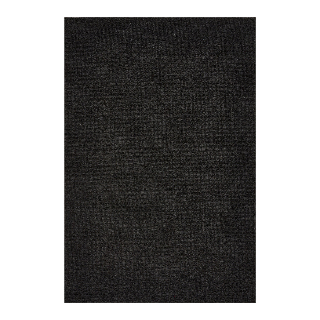 Rectangle Shag Mats in Black