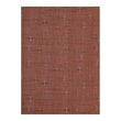 Cider Woven Floor Mat in Muted Orange Red with Warm Beige, Light Pink, Dark Red and Dark Brown