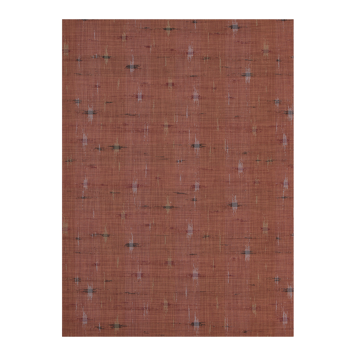Cider Woven Floor Mat in Muted Orange Red with Warm Beige, Light Pink, Dark Red and Dark Brown