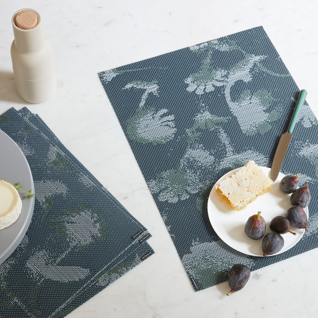 Detail image of Chilewich woven material showcasing texture, color, and pattern of the terrastrand yarn weave.