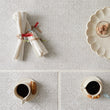 Detail image of Chilewich woven material showcasing texture, color, and pattern of the terrastrand yarn weave.