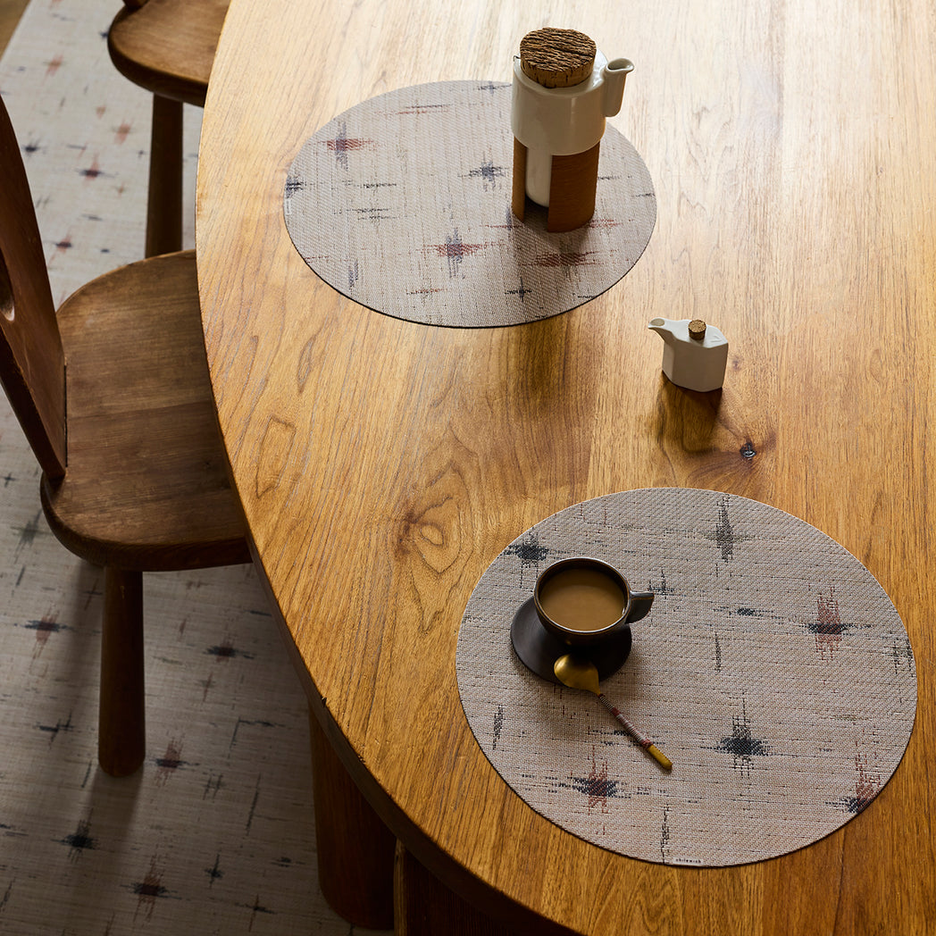Spark Placemats - Almond Round