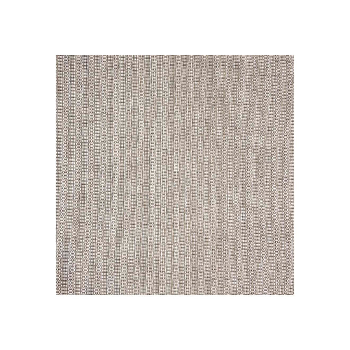 Square Woven Floor Mat in Mix of Light and Midtone Greige with White