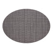 Oval Placemats in Midtone Cool Silver Grey with Dark Cool Grey