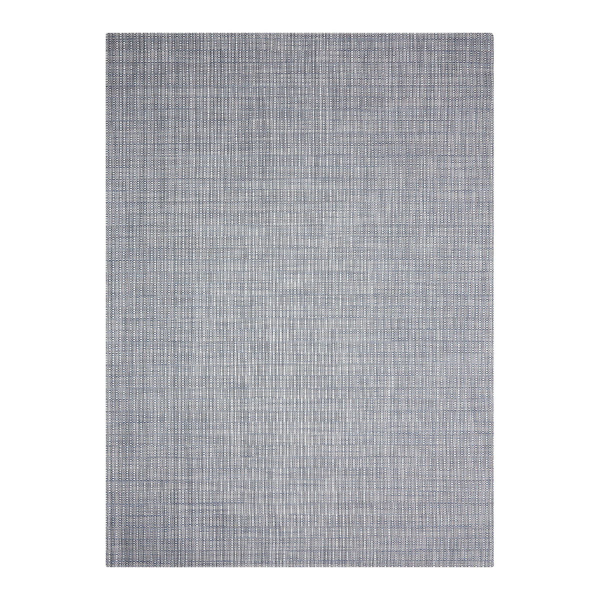 Rain Woven Floor Mat in Mix of Midtone and Dak Blue with White
