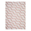 Magnolia Woven Floor Mat in Light Neutral Beige Base with Muted Pink and Midtone Brown